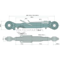 Mechanischer Oberlenker - 19320619 - Sklep rolniczy PoltechParts