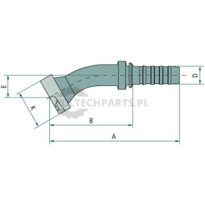 PNB 25 SFL 1" 30°M