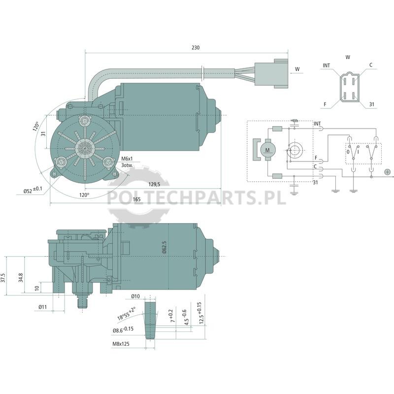 Silniczek wycieraczek - 65499842 - Sklep rolniczy PoltechParts