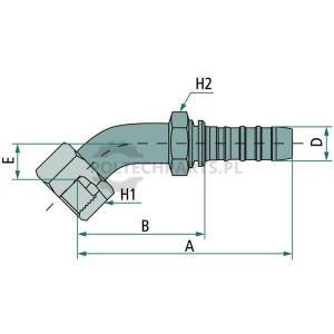 PNB 20 DKORFS 1 7/16" 45°S