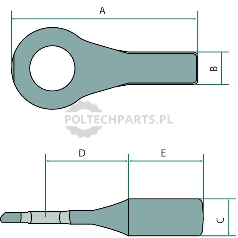 Ucho zaczepu | poltechparts.pl