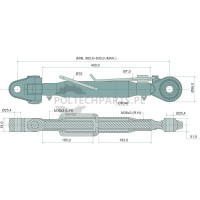 Mechanischer Oberlenker - 19334802 - Sklep rolniczy PoltechParts