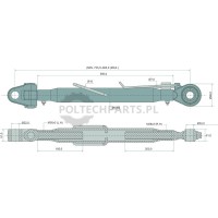 Mechanischer Oberlenker - 19317451 - Sklep rolniczy PoltechParts