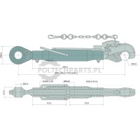 Mechanischer Oberlenker - 19317226 - Sklep rolniczy PoltechParts