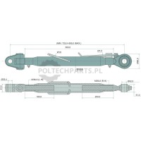 Mechanischer Oberlenker - 19323218 - Sklep rolniczy PoltechParts