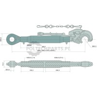 Mechanischer Oberlenker - 19335590 - Sklep rolniczy PoltechParts