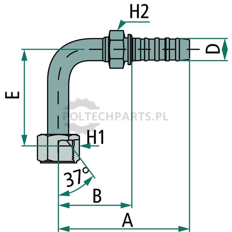 PNB 32 DKJ 1 5/8" 90°L | poltechparts.pl