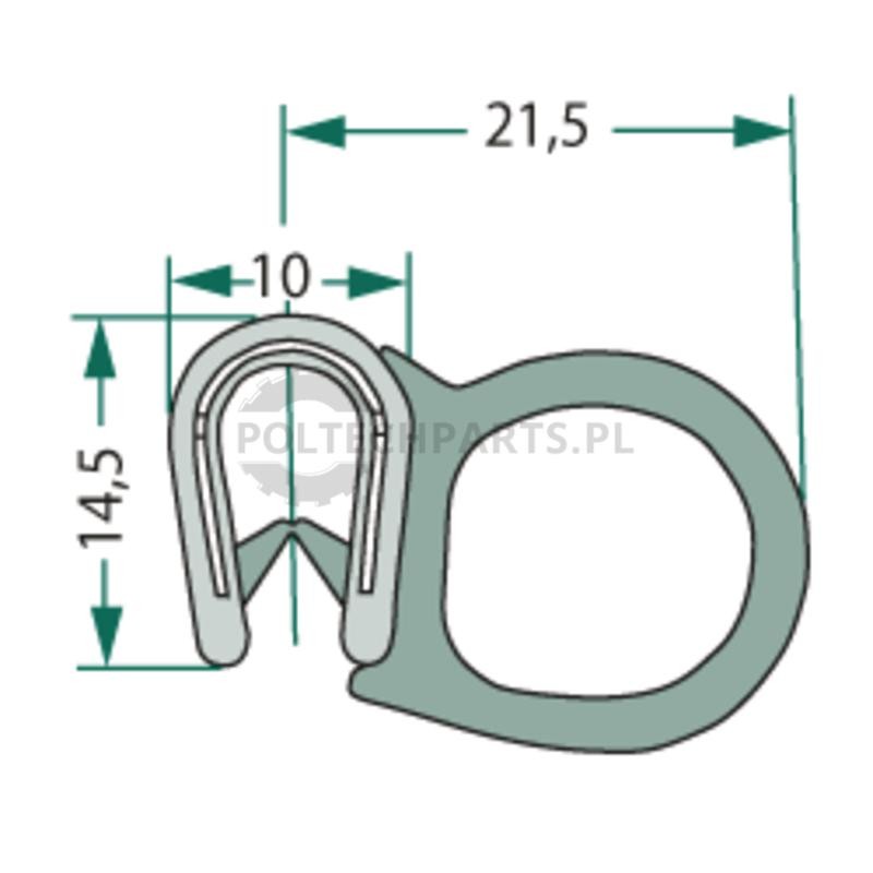 Uszczelka - 654A1108/50 - Sklep rolniczy PoltechParts
