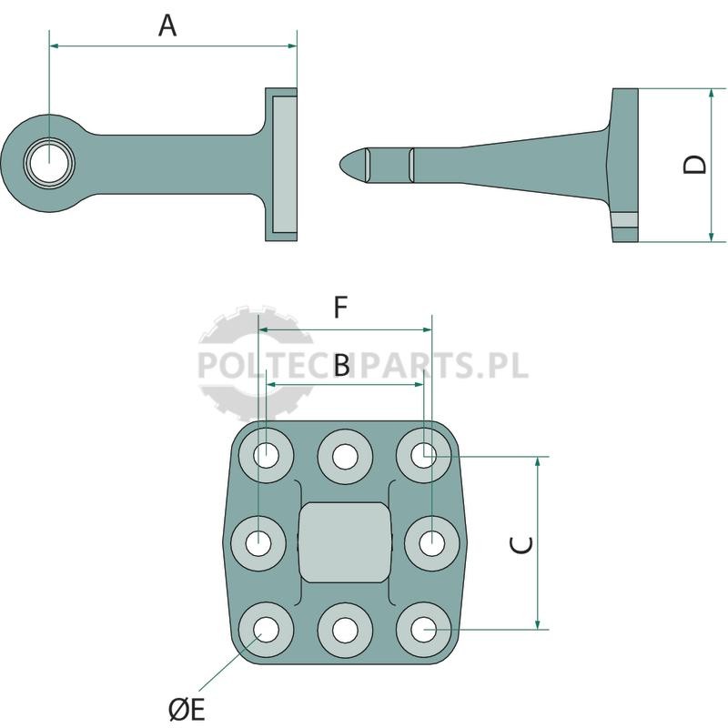 Ucho zaczepu | poltechparts.pl