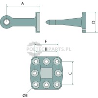 Ucho zaczepu | poltechparts.pl