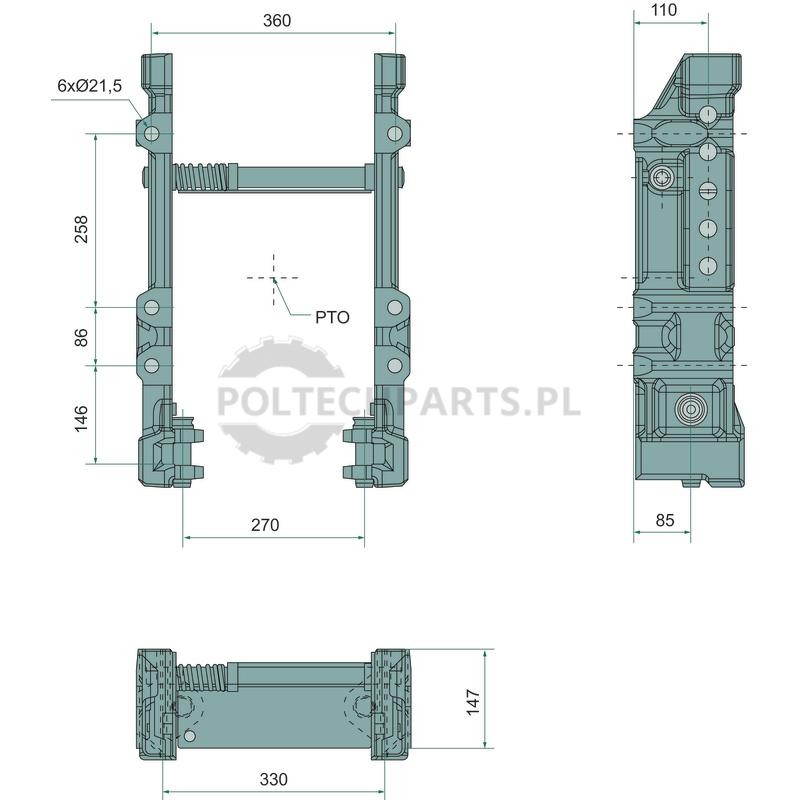 Rama zaczepowa | poltechparts.pl