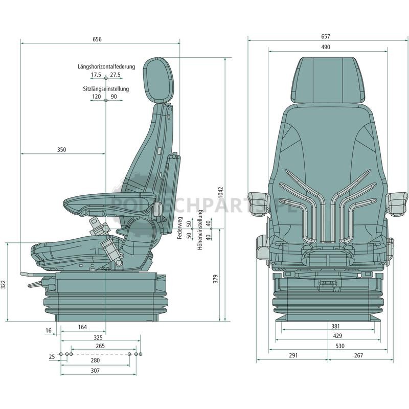 Siedzenie Actimo - 2401169023 - Sklep rolniczy PoltechParts