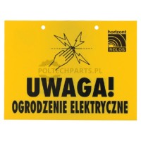 Tabliczka ostrzegawcza | poltechparts.pl