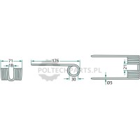 Palec podbieracza - 52506263431 - Sklep rolniczy PoltechParts