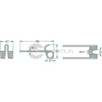 Palec podbieracza - 525028065.0 - Sklep rolniczy PoltechParts