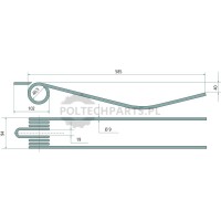 Palec zgrabiarki pokosowej - 525525157 - Sklep rolniczy PoltechParts