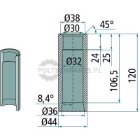 Tuleja do przyspawania | poltechparts.pl