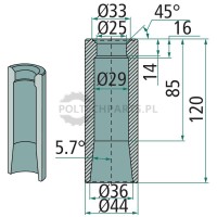 Tuleja do przyspawania | poltechparts.pl