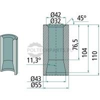 Tuleja do przyspawania | poltechparts.pl