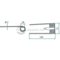Palec podbieracza - 525CC 32965/10 - Sklep rolniczy PoltechParts