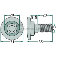 VPE25 Klingenschraube - 12404034 - Sklep rolniczy PoltechParts