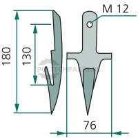 Bagnet pojedynczy - 525F 419 - Sklep rolniczy PoltechParts