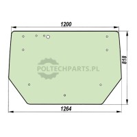 Szyba tylna | poltechparts.pl