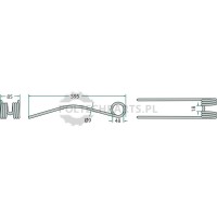 Palec zgrabiarki pokosowej - 5259554830/10 - Sklep rolniczy PoltechParts