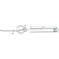 Palce zgrabiarki - 525436031/10 - Sklep rolniczy PoltechParts
