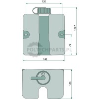 Zbiornik do wycieraczek - 65499700 - Sklep rolniczy PoltechParts