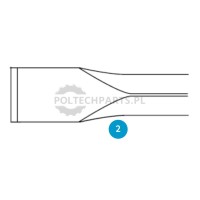 Narrow chisel Hex 32 x 160 mm | poltechparts.pl