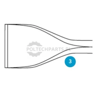 Wide chisel Hex 32 x 160 mm | poltechparts.pl