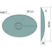 Talerz - 12266871 - Sklep rolniczy PoltechParts