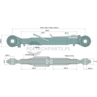 Mechanischer Oberlenker - 19320618 - Sklep rolniczy PoltechParts