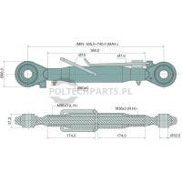 Mechanischer Oberlenker - 19320620 - Sklep rolniczy PoltechParts