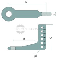 Ucho zaczepu | poltechparts.pl