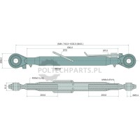 Mechanischer Oberlenker - 19319012 - Sklep rolniczy PoltechParts