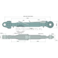 Mechanischer Oberlenker - 19320617 - Sklep rolniczy PoltechParts