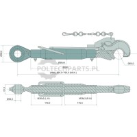Mechanischer Oberlenker - 19319853 - Sklep rolniczy PoltechParts