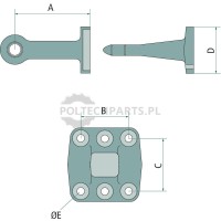 Ucho zaczepu | poltechparts.pl