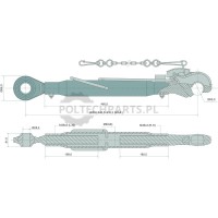 Mechanischer Oberlenker - 19337676 - Sklep rolniczy PoltechParts