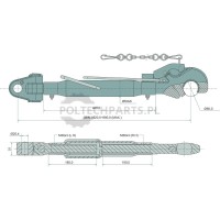 Mechanischer Oberlenker - 19318022 - Sklep rolniczy PoltechParts