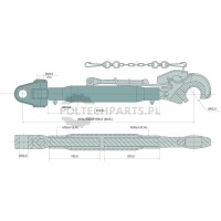 Mechanischer Oberlenker - 19330779 - Sklep rolniczy PoltechParts