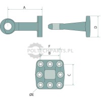 Ucho zaczepu | poltechparts.pl