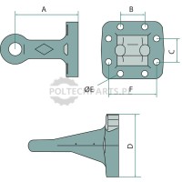 Ucho zaczepu | poltechparts.pl