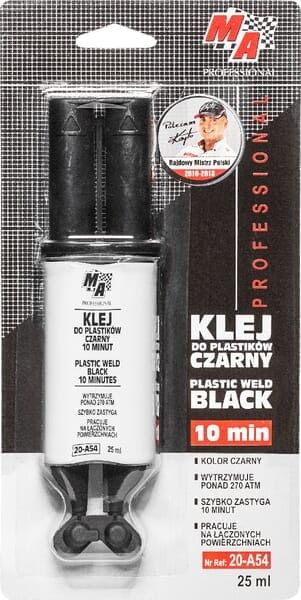 Klej do plastików 10 min MA Professional, czarny 25 ml