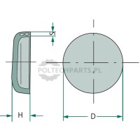 Zaślepka - 485443 30 - Sklep rolniczy PoltechParts