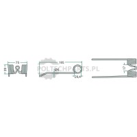 Palec podbieracza - 52506-715303 - Sklep rolniczy PoltechParts