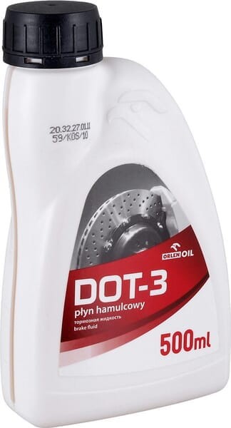 Płyn do układów hydraulicznych DOT-3 Orlen, 0,5 l