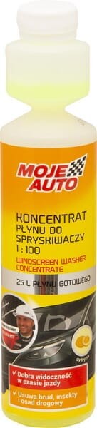 Koncentrat płynu do spryskiwaczy Moje Auto, cytrynowy 250 ml